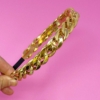 Cuban Chain Headband, Gold