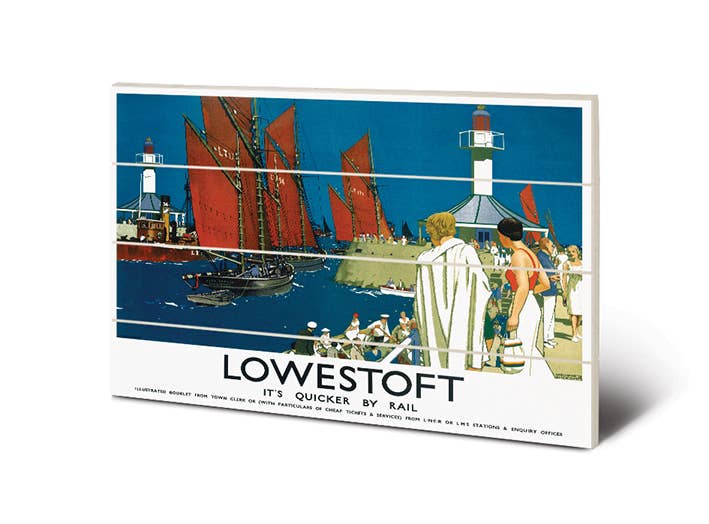 Lowestoft (Boats) - SW11745P, 40 x 59cm, Wood Prints - Small