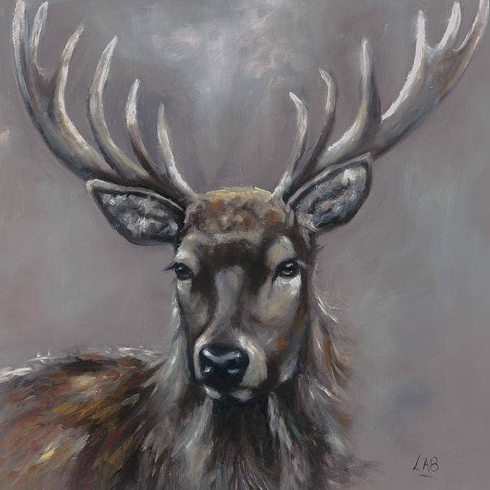 Louise Brown (Stag) - WDC95267, 40 x 40cm, Canvas - Small