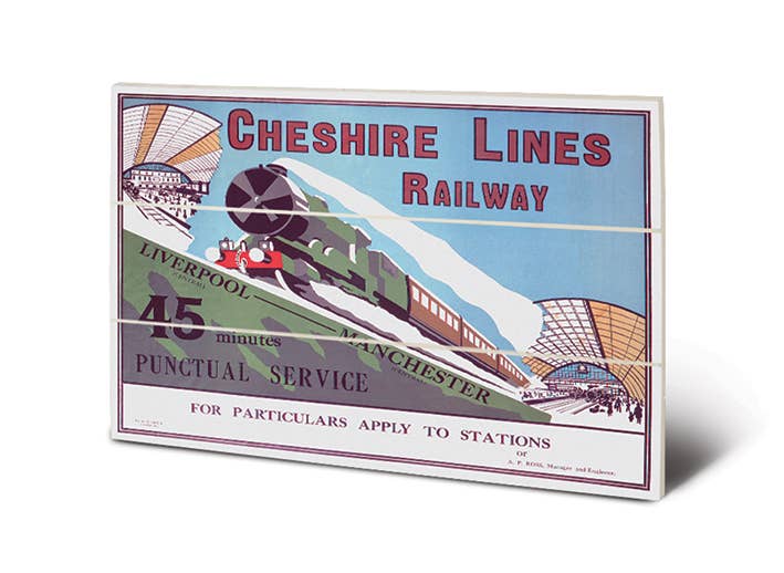 Liverpool (Cheshire Lines Railway) - MW12567P, 20 x 29.5cm, Wood Prints - Mini