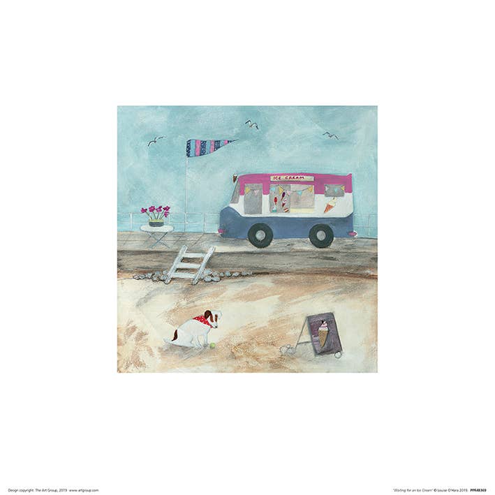 Louise O'Hara (Waiting for an Ice Cream) - PPR48369, 30 x 30cm, Landscapes
