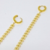 Gypsy Chain Dangle Earrings, Gold
