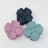 Hibiscus Petals Hair Claw Set Of 3, Black