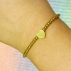 So Very Loved Heart Bracelet, Gold
