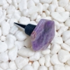 Soho Lounge Hexagon Stone Wine Stopper, Amethyst