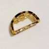 Stylish Outlined Hair Claw, Light Tortoise