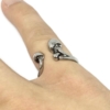 Magic Mushroom Adjustable Ring l Sterling Silver Plated Band