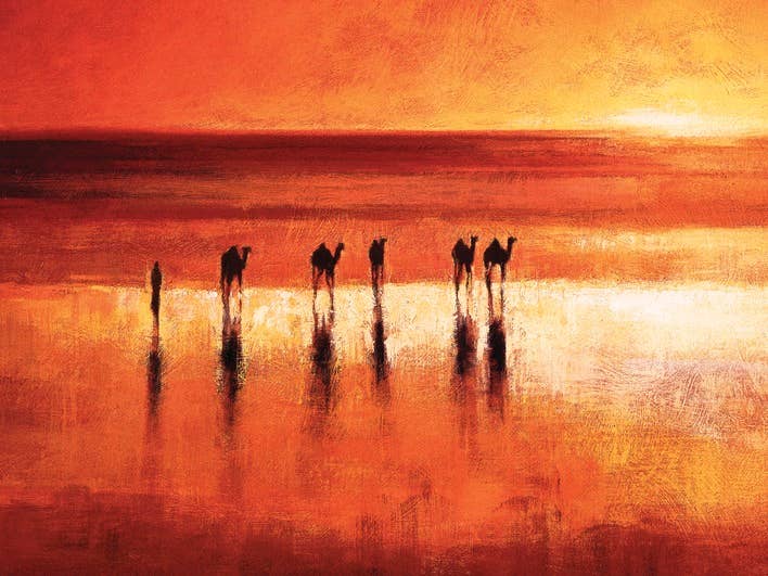 Jonathan Sanders (Camel Crossing) - WDC4965, 60 x 80cm Landscapes