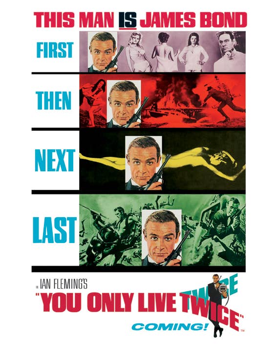 James Bond (You Only Live Twice - Teaser) - WDC94011, 40 x 50cm Film and Television