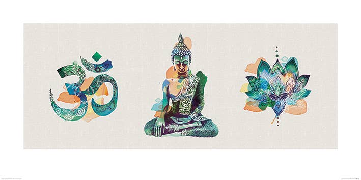 Summer Thornton (Yoga Triptych) - PPR41105, 50 x 100cm Graphic
