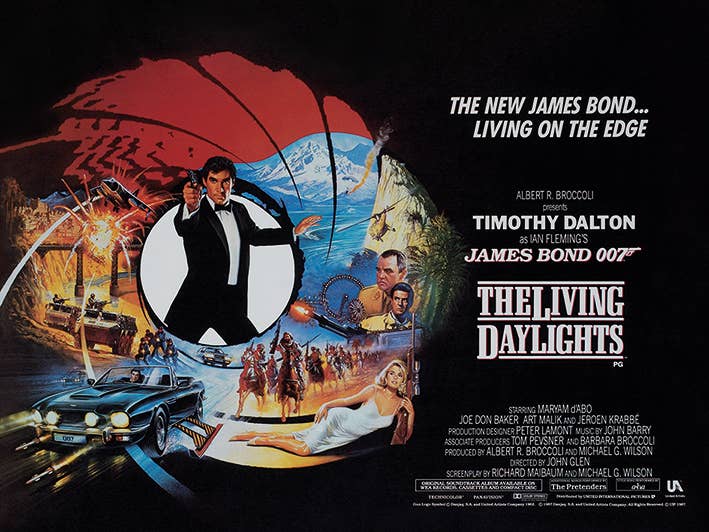 James Bond (The Living Daylights - Living on the Edge), 60 x 80cm