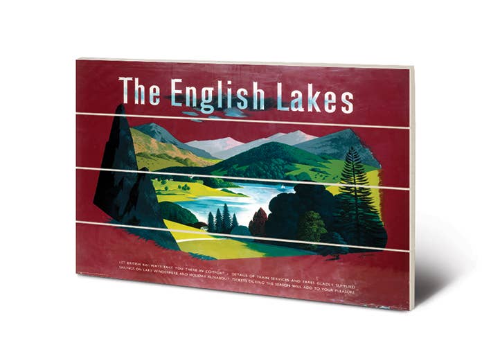 The English Lakes (1) - SW10169P, 40 x 59cm Wood Prints - Small