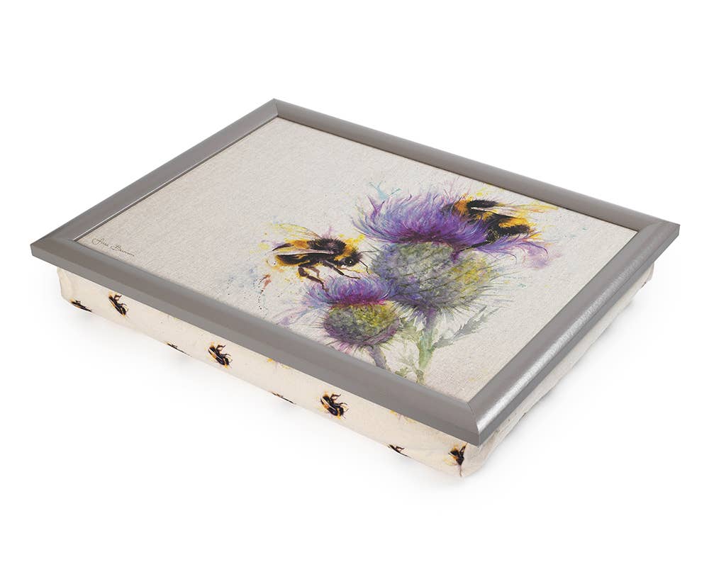 Jane Bannon (Bees on Thistle)  Lap Trays LAP TRAY, 33 x 43cm Lap Trays
