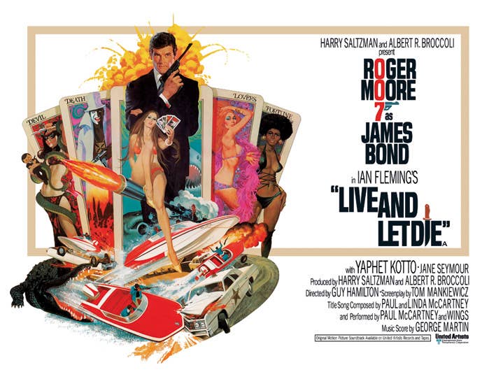 James Bond (Live And let Die) - WDC92018, 30 x 40cm Film and Television