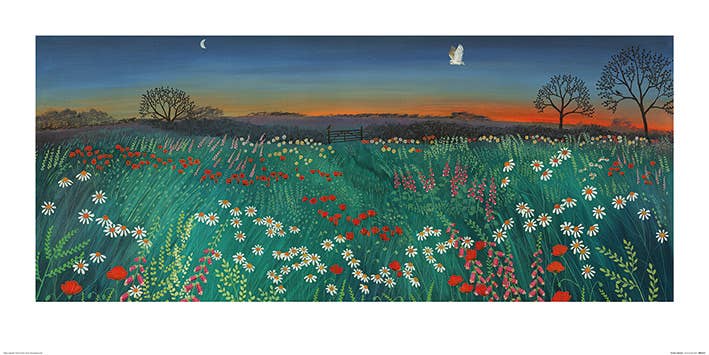 Jo Grundy (Twilight Meadow) - PPR41221, 50 x 100cm Landscapes