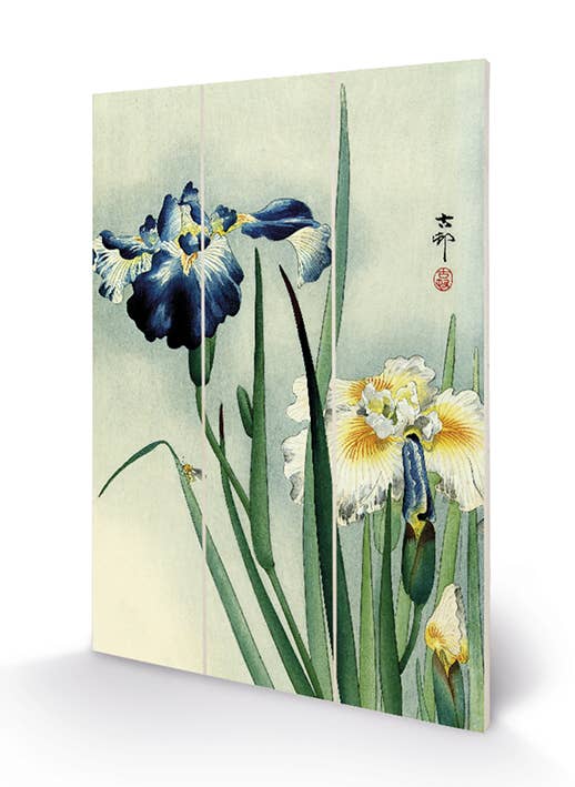 Ohara Koson (Irises) - MW12750A, 20 x 29.5cm Wood Prints - Mini