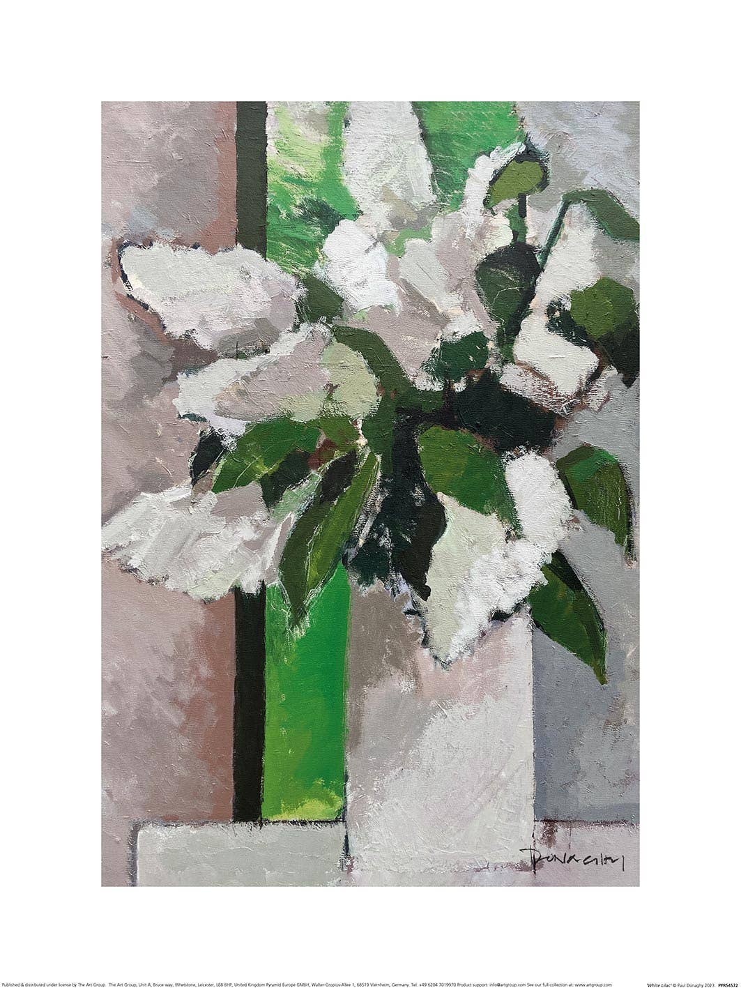 Paul Donaghy (White Lilac) PPR54572, 30 x 40cm Floral