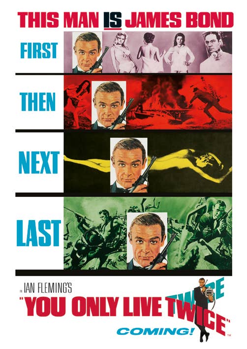 James Bond (You Only Live Twice - Teaser) - WDC96011, 85 x 120cm Film and Television