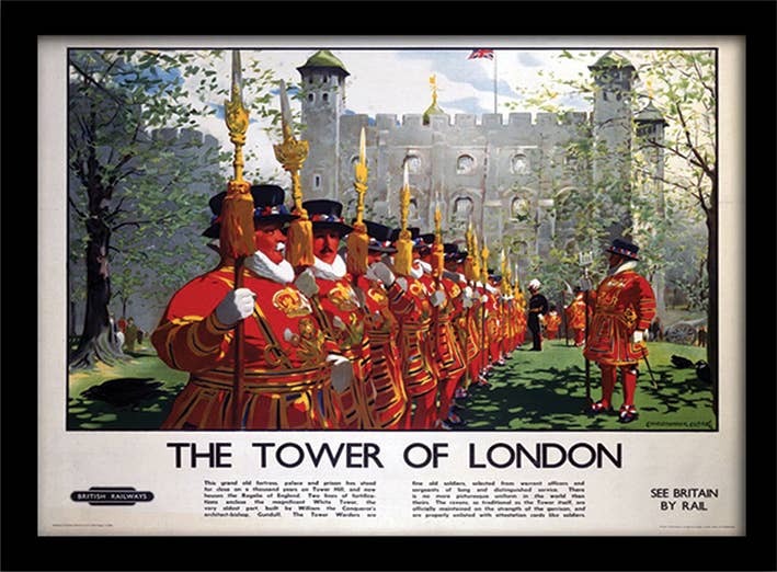 London (2)  Memorabilia 30X40 Framed, 30 x 40cm, Memorabilia