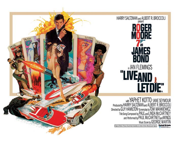 James Bond (Live And let Die) - WDC94018, 40 x 50cm Film and Television