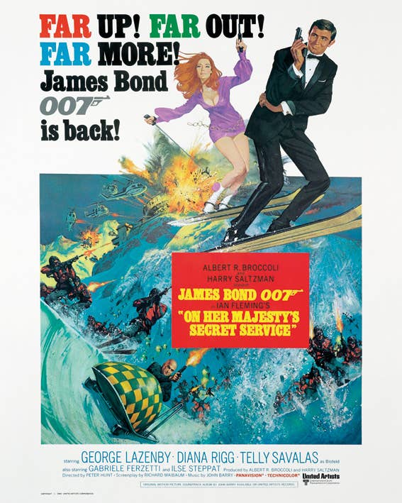 James Bond (On Her Majesty's Secret Service) - WDC94025, 40 x 50cm Film and Television