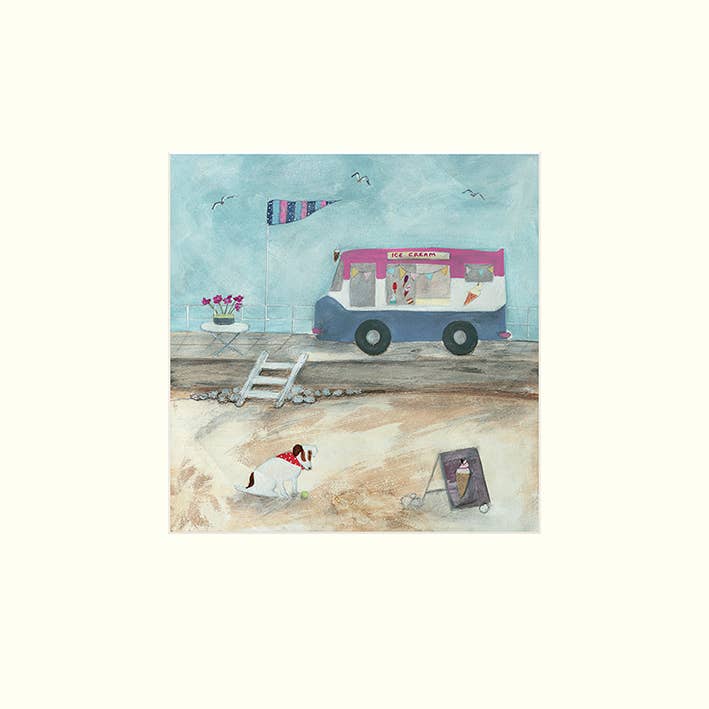 Louise O'Hara (Waiting for an Ice Cream) - MPPR48369, 30 x 30cm, Mounted Prints