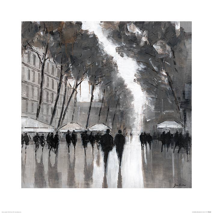 Jon Barker (Las Ramblas, Barcelona) - PPR46345, 60 x 60cm Cityscapes