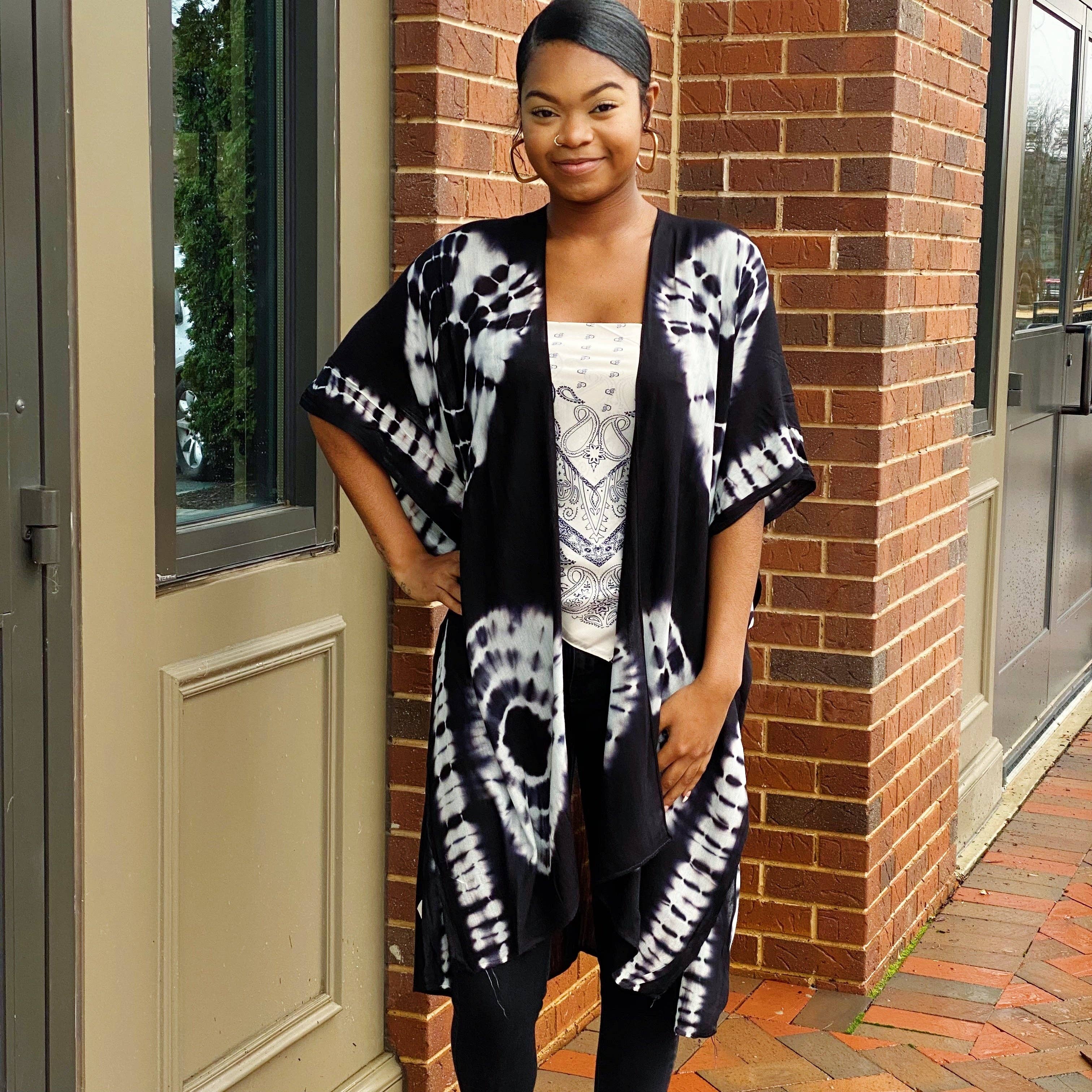 Tied And Dyed Kimono