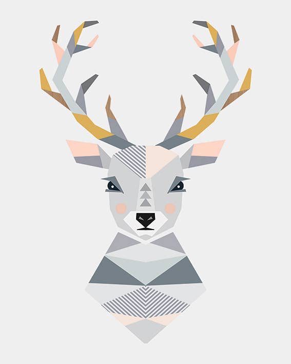 Little Design Haus (Stag) - WDC94861, 40 x 50cm, Canvas - Medium