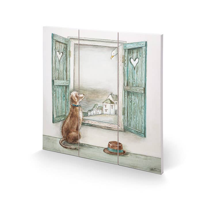 Joe Ramm (Old Hat) - SQ12647A, 30 x 30cm Wood Prints - Small