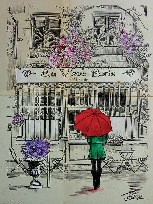 Loui Jover (Au Vieux Paris) - WDC100621, 60 x 80cm, Canvas - Large