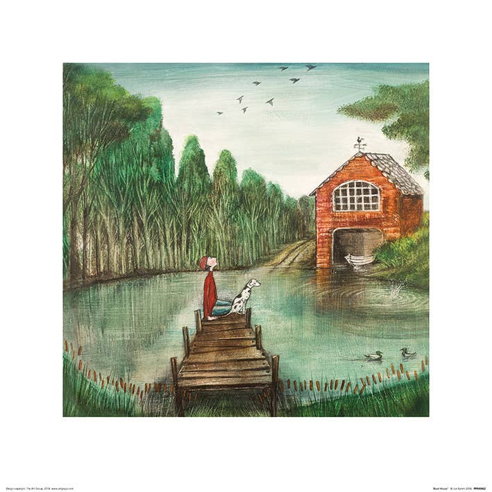 Joe Ramm (Boat House) - PPR45862, 40 x 40cm Landscapes