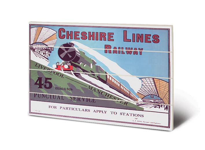 Liverpool (Cheshire Lines Railway) - SW12567P, 40 x 59cm, Wood Prints - Small