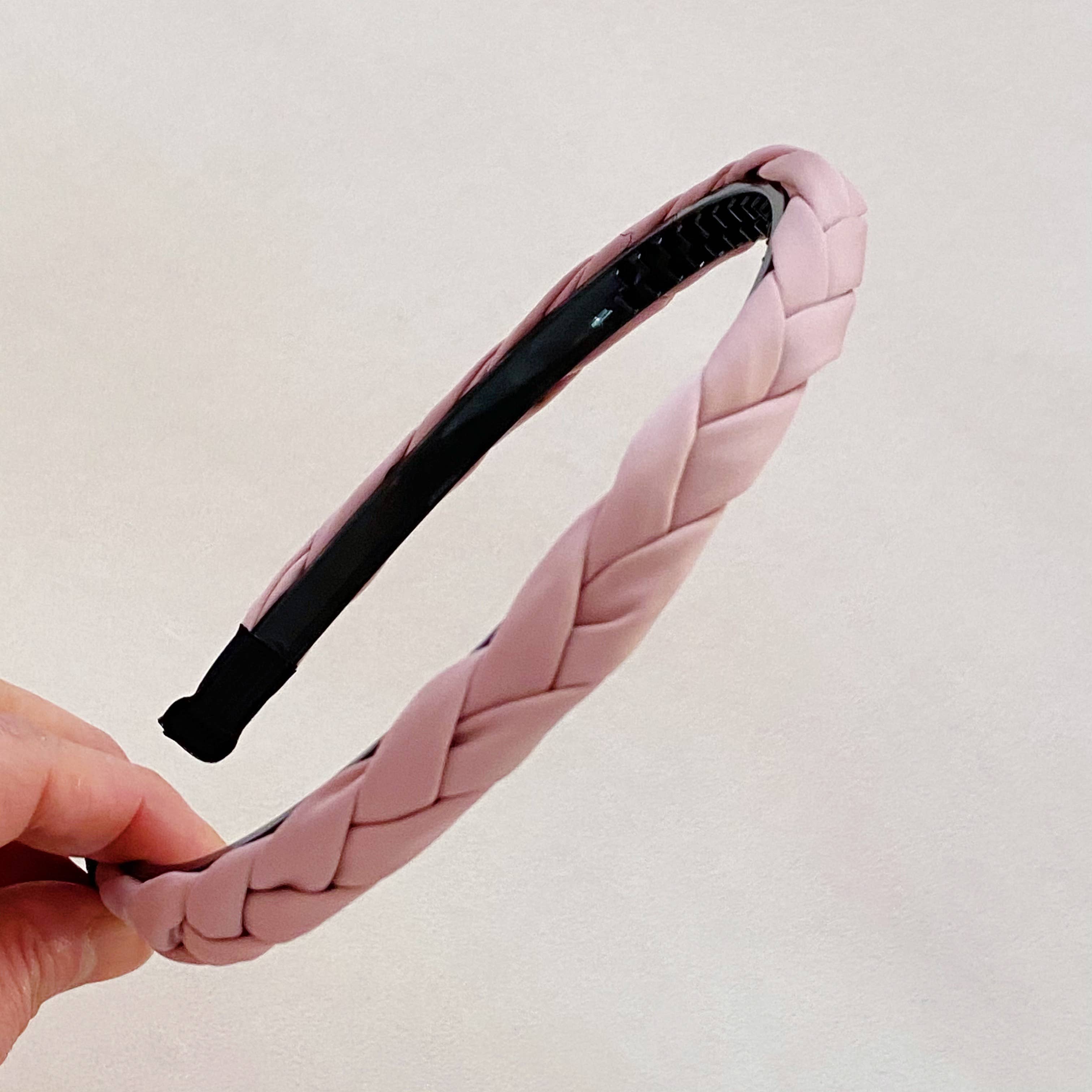 Marielle Braided Headband, Pink