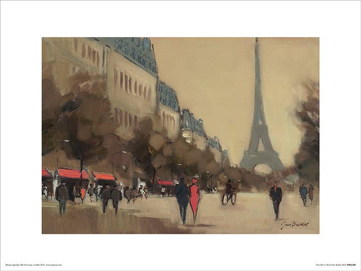 Jon Barker (Time Out in Paris) - PPR44288, 30 x 40cm Cityscapes