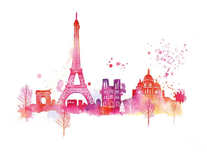 Summer Thornton (Paris Skyline) - WDC92363, 30 x 40cm Canvas - Small