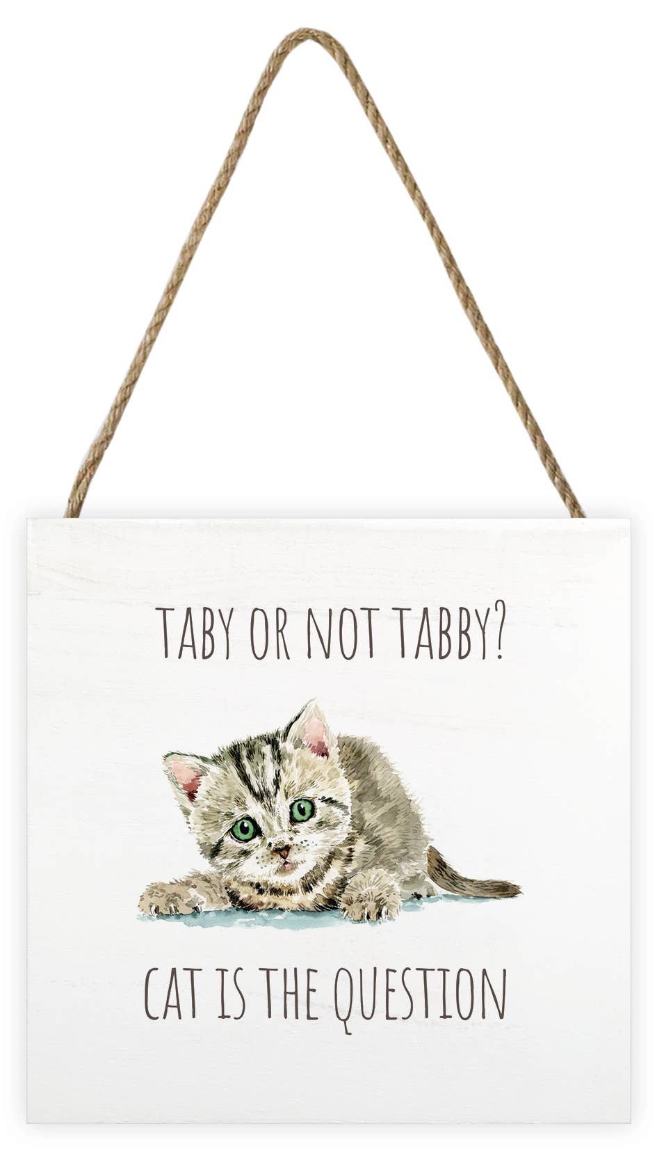 Louise Nisbet (Tabby Cat) - EMBW00156, 20 x 20cm, Wood Prints - Blocks