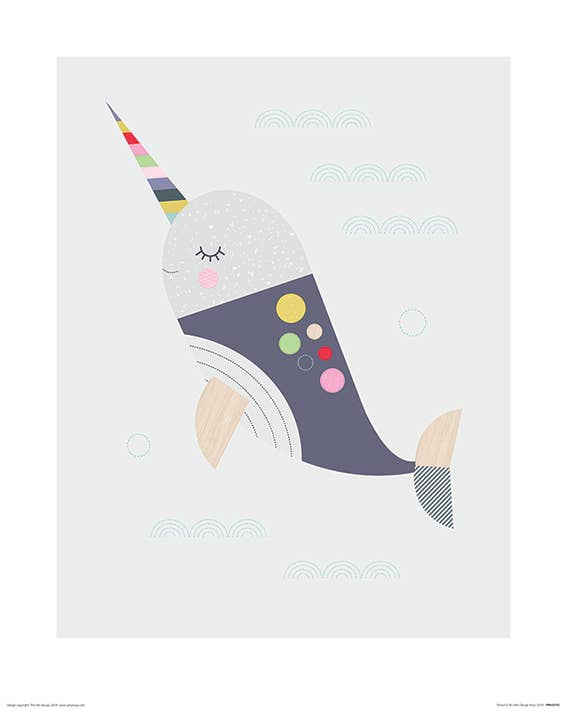 Little Design Haus (Narwhal) - PPR43705, 40 x 50cm, Children's