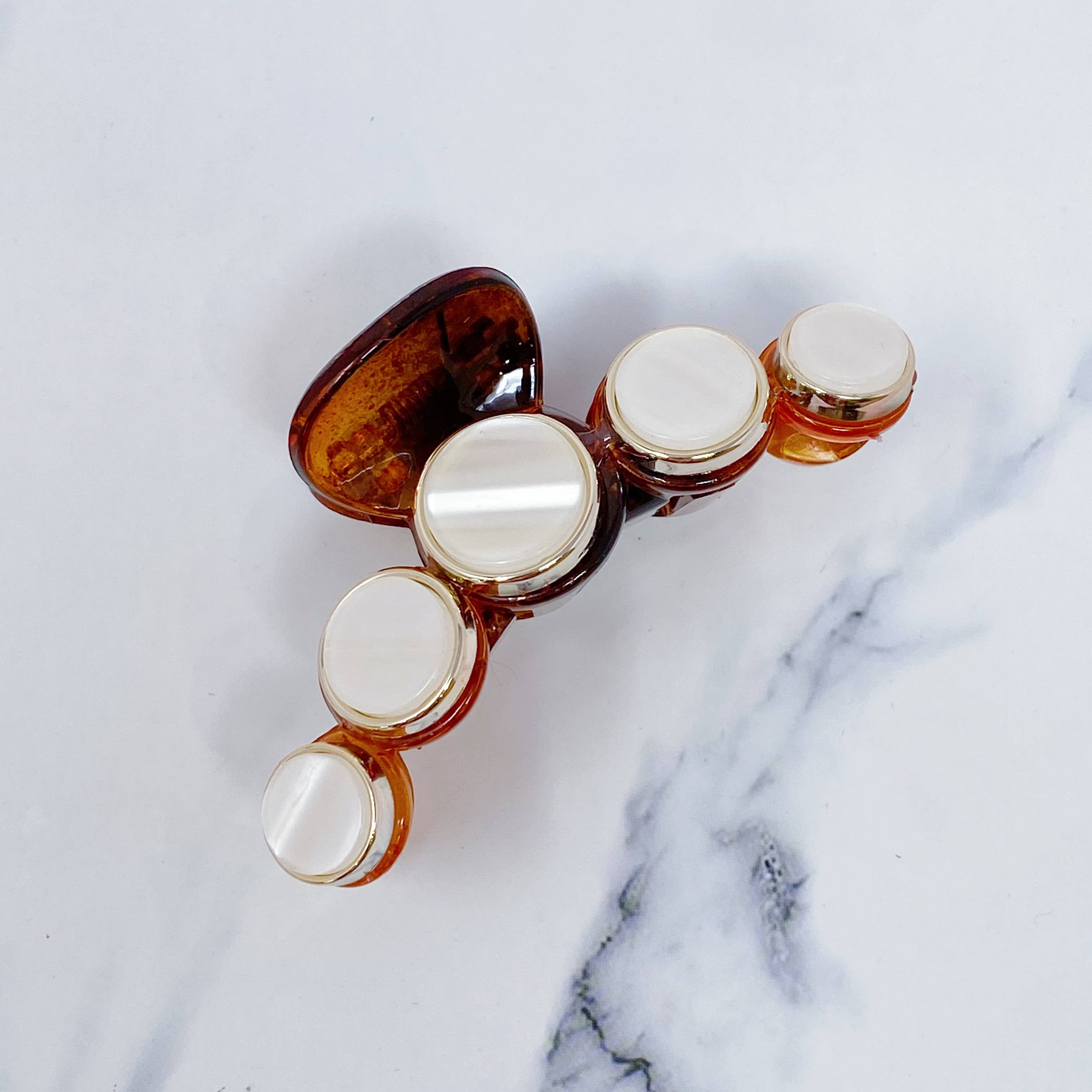 Bauble Fun Hair Claw, Brown