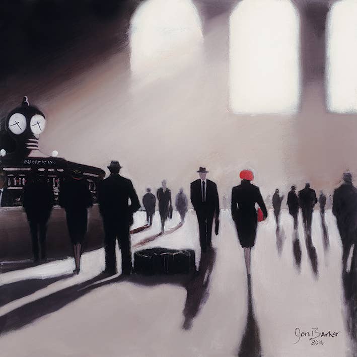 Jon Barker (Grand Central Station Rendezvous - New York)#2, 40 x 40cm Cityscapes
