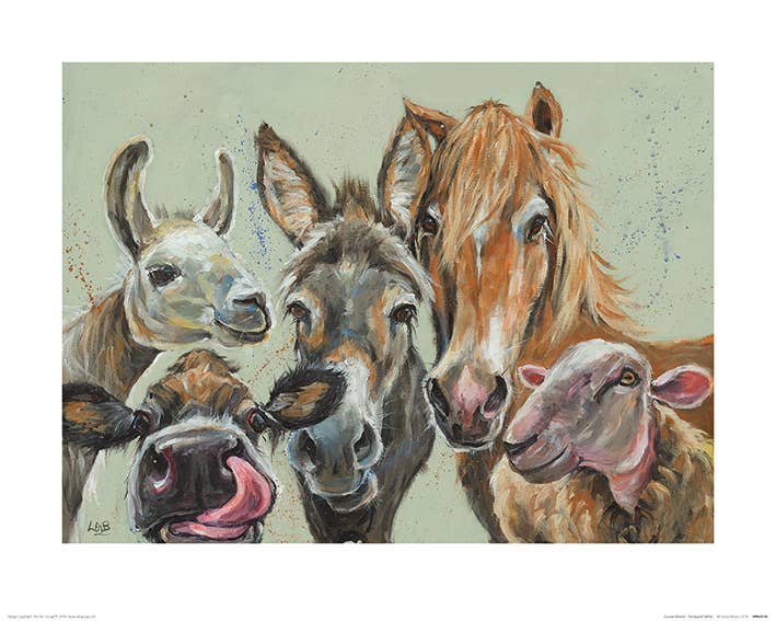 Louise Brown (Farmyard Selfie) - PPR43732, 40 x 50cm, Animals