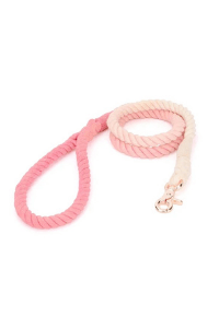 Hand Dyed Cotton Rope Leash, Peach Ombree