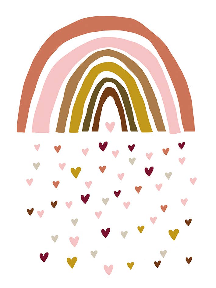 Summer Thornton (Rainbow Hearts) - WDC12277, 30 x 40cm Canvas - Small