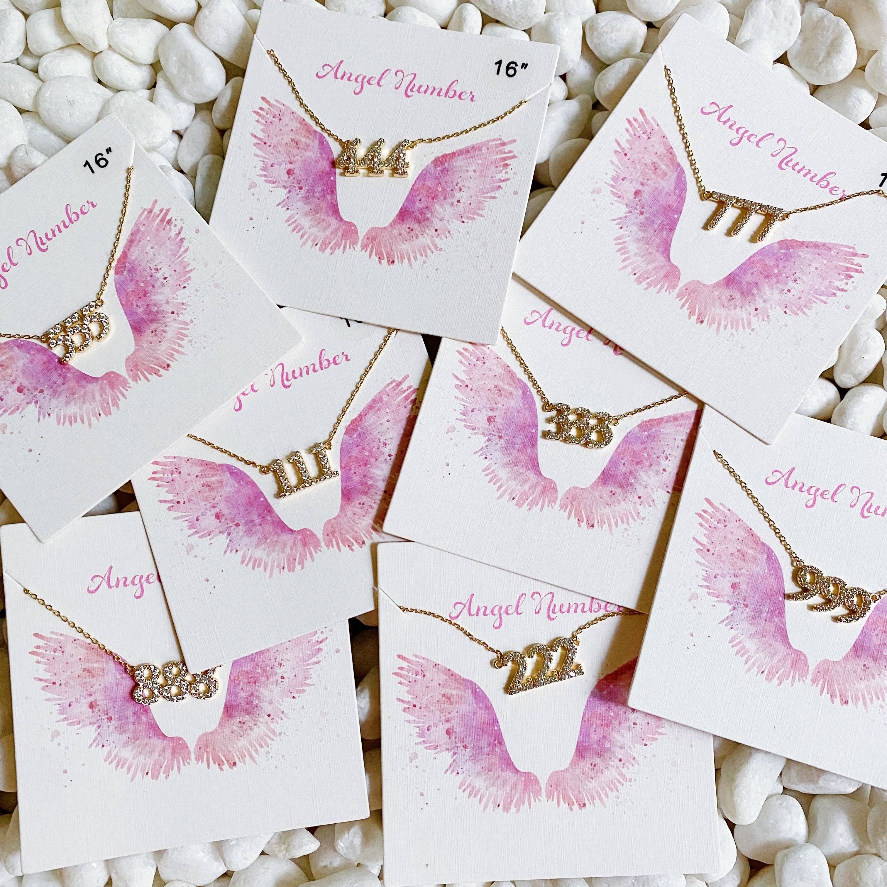 Dainty Angel Number Necklace Prepack