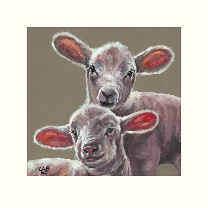 Louise Brown (Spring Lambs) - MPPR45501, 40 x 40cm, Mounted Prints