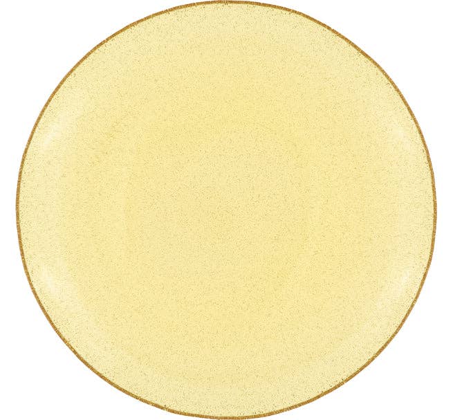 Almond Shell Handmade Large Dinner Plate