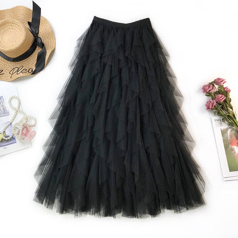 Fairy Mesh Skirt (Black)