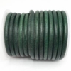Round Leather Cords - 5mm - Vintage Green