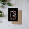 Alphabet cards - the pressed flowers collection, E
