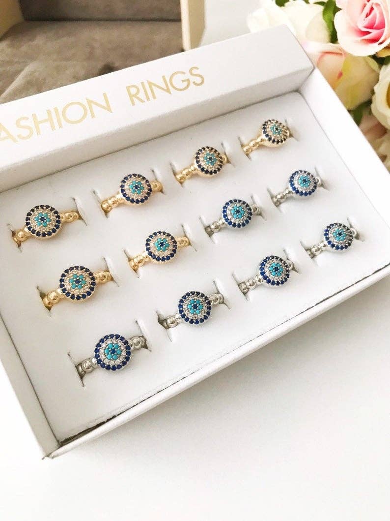 Minimalist Evil Eye Ring